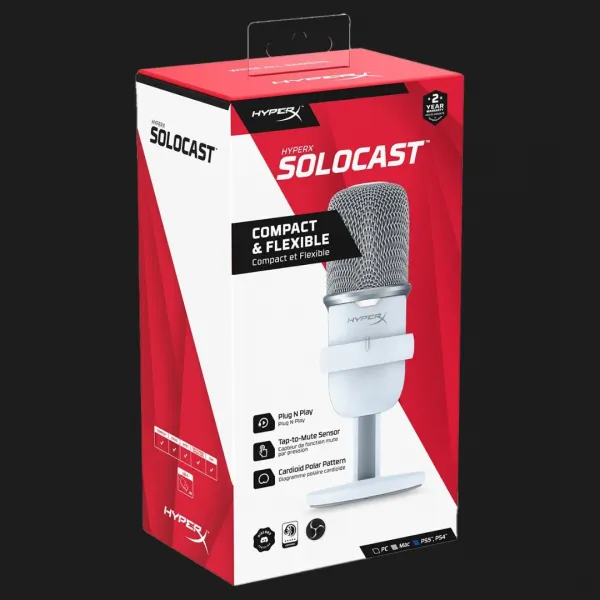 Мікрофон HyperX SoloCast (White) (EU)