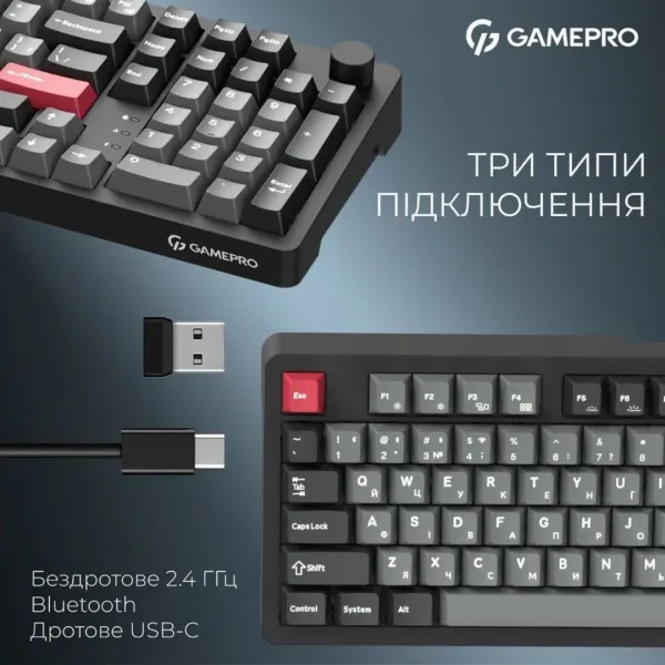 Клавіатура GamePro Asgard Drakkar (MK305BK) (Black) (UA)