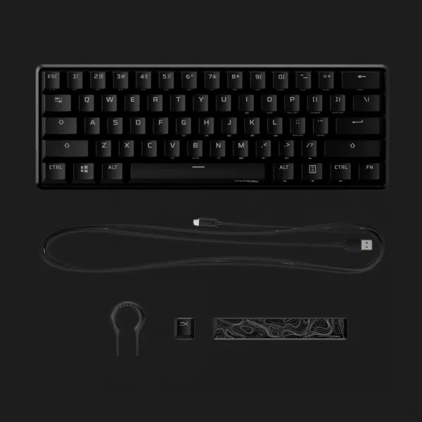 Клавіатура HyperX Alloy Origins 60 (HX red linear) (Black)