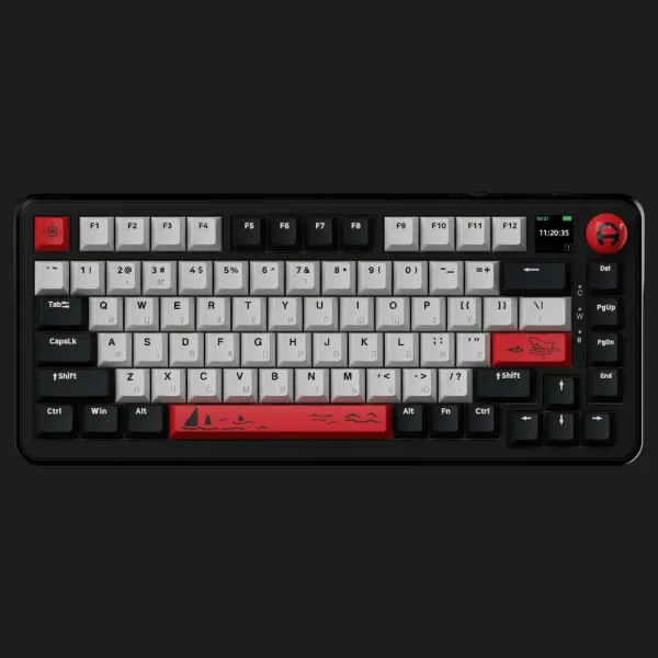 Клавіатура ігрова Ajazz AK820 MAX Avocado Switch (Black) (AK820MAX-AS-BG) (UA)