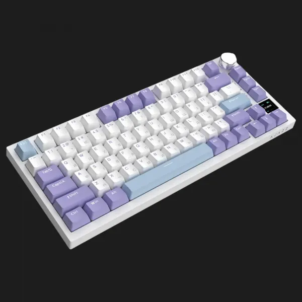 Клавіатура ігрова Ajazz AK820 PRO Gift Switch (White/Purple) (AK820PRO-G-PWB) (UA)