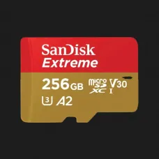 Карта пам'яті SanDisk Extreme A2 microSDXC 256Gb UHS-1 U3 V30 + Adapter SD