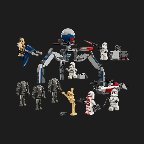 Конструктор LEGO Star Wars Клони-піхотинці й Бойовий дроїд. Бойовий набір (75372)
