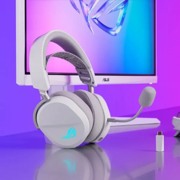 Ігрова гарнітура ASUS ROG Pelta (White) (UA)