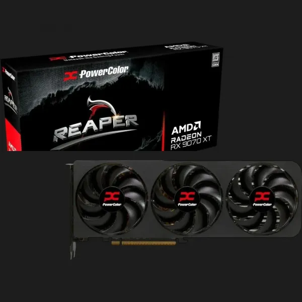 Відеокарта PowerColor Radeon RX 9070 XT Reaper 16GB (RX 9070 XT 16G-A)