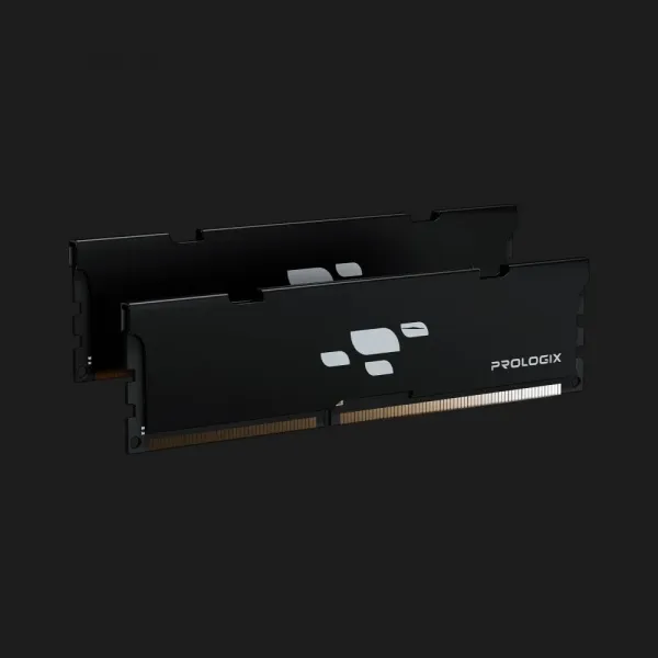 Оперативна памʼять Prologix Black DDR5 32GB 2x16GB 6000MHz (PRO32GB6000B5K)