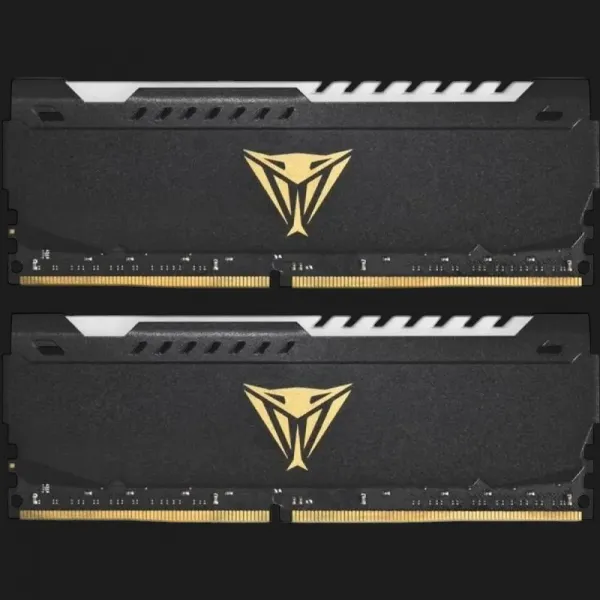 Оперативна памʼять Patriot Viper Steel RGB Black DDR4 64GB 2x32GB 3200MHz (PVSR464G320C8K)