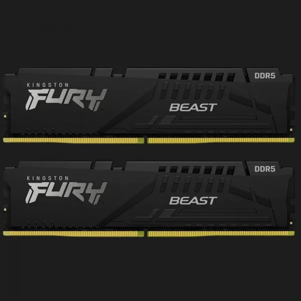 Оперативна памʼять Kingston Fury Beast DDR5 32GB 2x16GB 6000MHz (KF560C36BBE2K2-32)