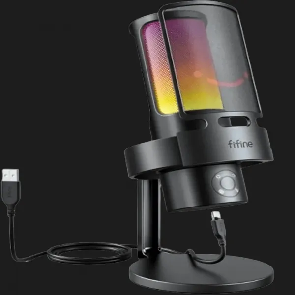 Мікрофон Fifine Ampliagame A8 Plus RGB (Black) (UA)