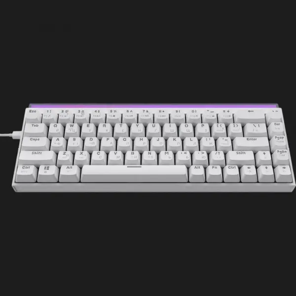 Клавіатура Ajazz NK68 Red switches (White) (UA)