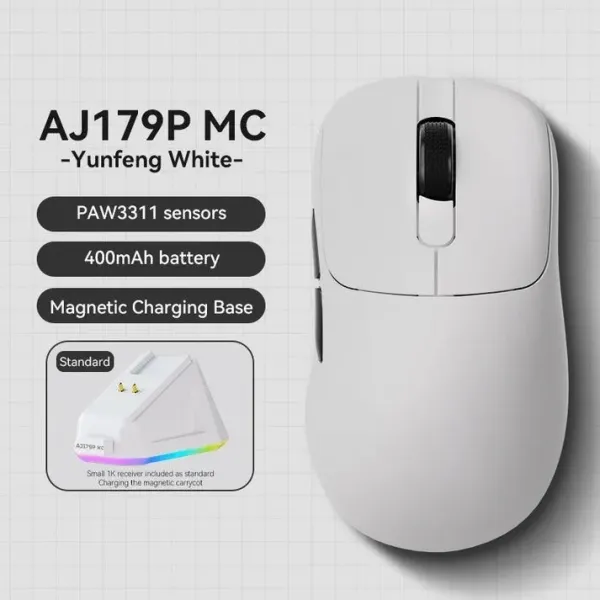 Ігрова миша Ajazz AJ179P MC (White) (UA)