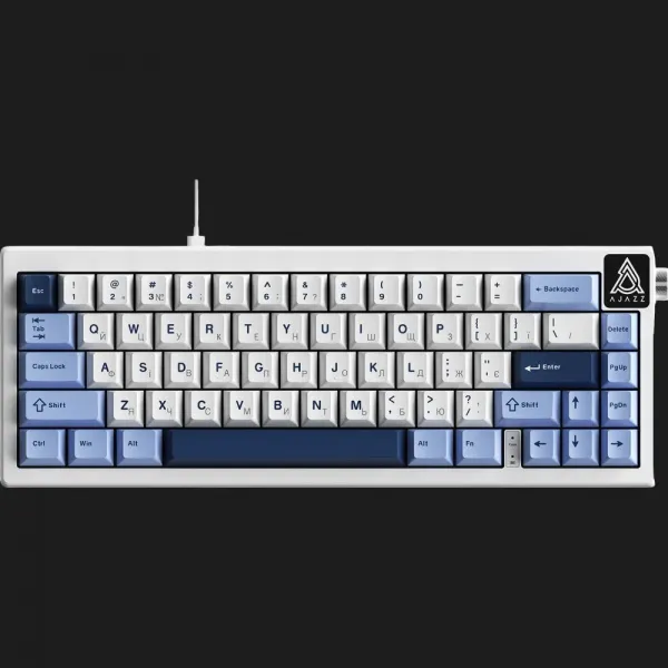 Клавіатура Ajazz AK650 Sea Salt switches (Blue/White/Blue) (UA)