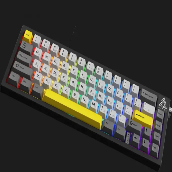 Клавіатура Ajazz AK650 Moon Yellow switches (Gray/White/Yellow) (UA)