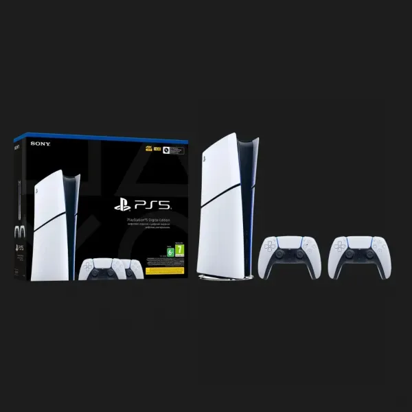 Ігрова приставка Sony PlayStation 5 Slim (Digital Edition) (825GB) + Dualsense (Standard)