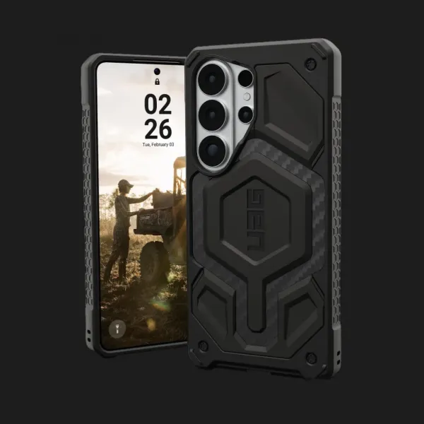 Чохол UAG Monarch Pro with Magnet для Samsung Galaxy S26 Ultra (Carbon Fiber)