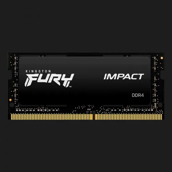 Оперативна памʼять Kingston Fury Impact SO-DIMM DDR4 16GB 1x16GB 3200MHz (KF432S20IB/16)