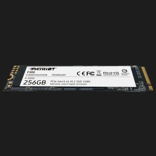 Накопичувач SSD Patriot P300 256GB NVMe PCIe 3.0 (P300P256GM28)