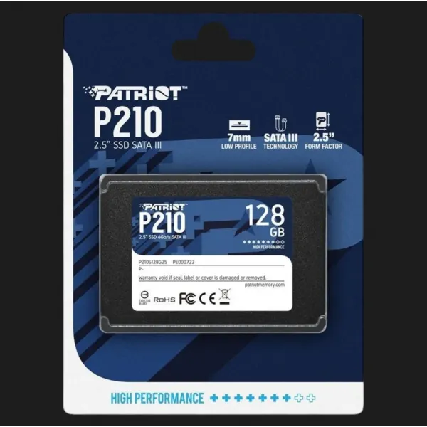 Накопичувач SSD Patriot P210 128GB SATA (P210S128G25)