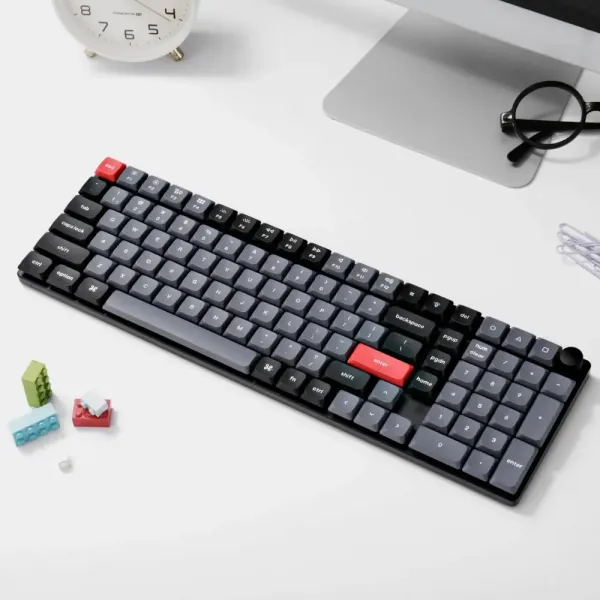 Ігрова клавіатура Keychron K17 Pro 103 Key RGB Hot-swap Gateron MX 2.0 Brown (Black) (K17P-H3-UA)