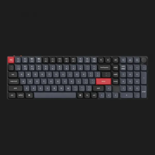 Ігрова клавіатура Keychron K17 Pro 103 Key White Led Gateron MX 2.0 Brown (Black) (K17P-A3-UA)