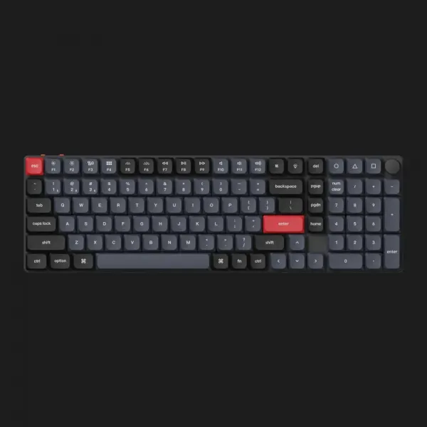 Ігрова клавіатура Keychron K17 Pro 103 Key RGB Gateron MX 2.0 Red (Black) (K17P-B1-UA)