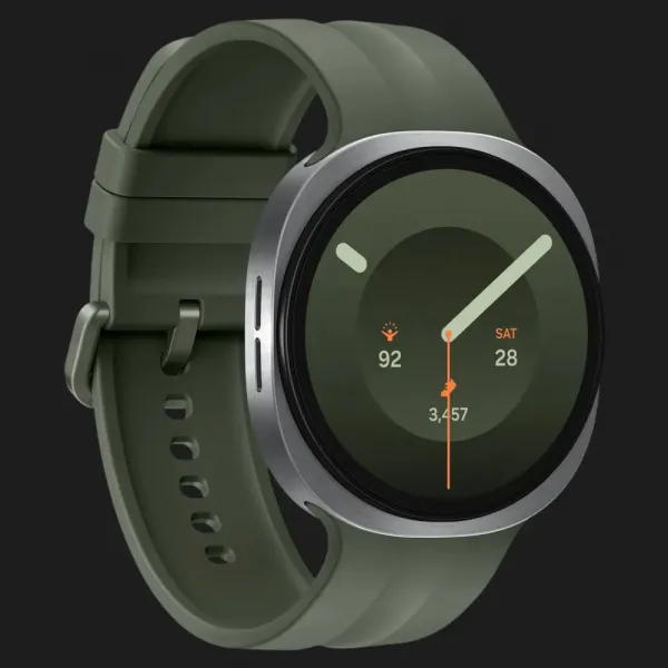 Смарт-годинник Samsung Galaxy Watch 9 44mm Silver with Olive Sport Band (SM-L350NZSA) (Standard)