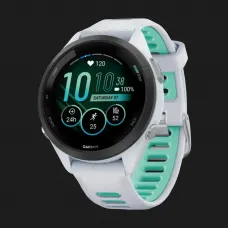 Garmin Forerunner 265S Black Bezel, Whitestone Case, Whitestone/Neo Tropic Silicone Band