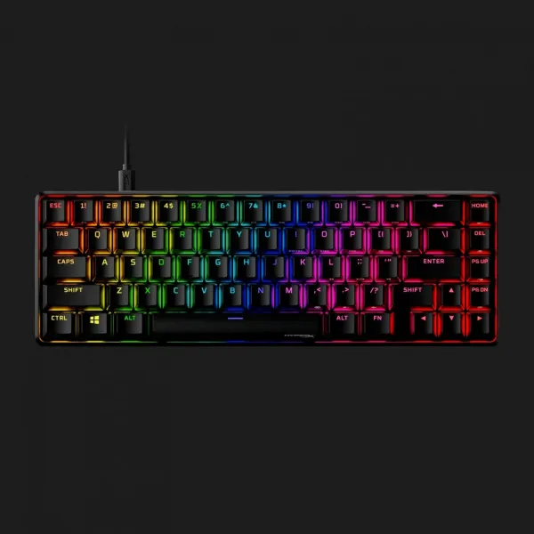 Клавіатура ігрова HyperX Alloy Origins 65 Red USB RGB (Black) (UA)