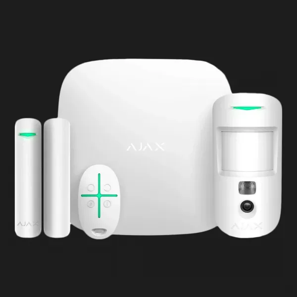 Комплект охоронної сигналізації Ajax StarterKit Cam Plus (White)