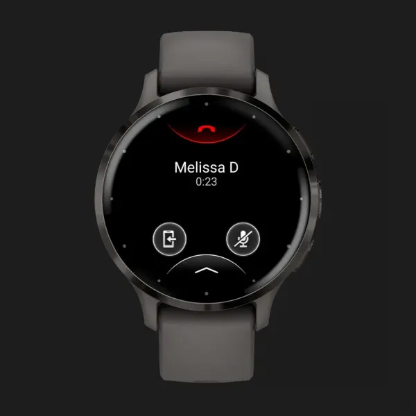 Garmin Venu 3S Slate Stainless Steel Bezel with Pebble Gray Case and Silicone Band