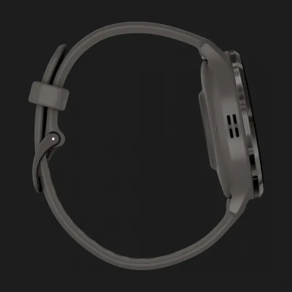 Garmin Venu 3S Slate Stainless Steel Bezel with Pebble Gray Case and Silicone Band