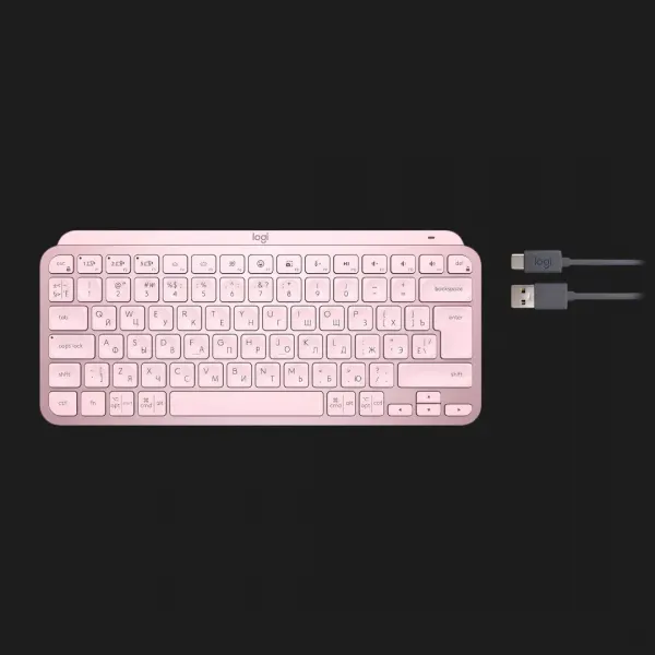 Клавіатура бездротова Logitech MX Keys Mini Wireless Illuminated UA (Rose) (UA)