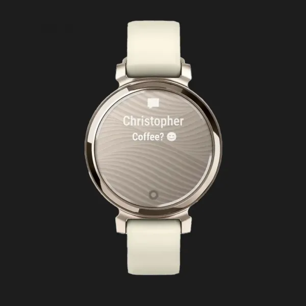 Garmin Lily 2 Cream Gold with Coconut Silicone Band