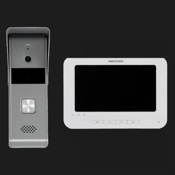 Комплект відеодомофону Hikvision DS-KIS203T (White)
