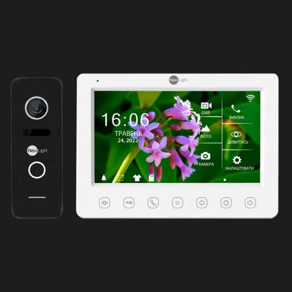 Комплект відеодомофону Neolight NeoKIT HD + WiFi (Black)