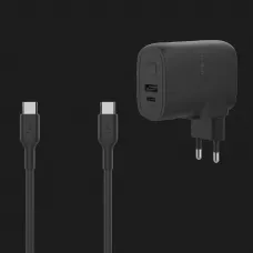 Зарядний пристрій Belkin 25W + Power Bank, USB-A/USB-C (5000mAh) (Black)