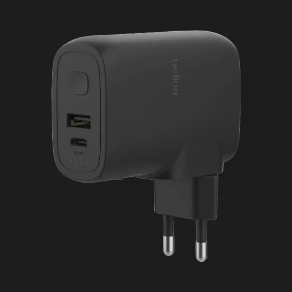 Зарядний пристрій Belkin 25W + Power Bank, USB-A/USB-C (5000mAh) (Black)