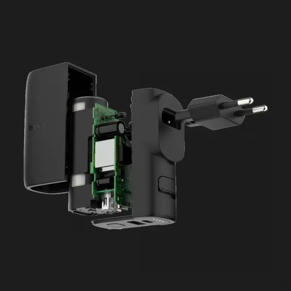 Зарядний пристрій Belkin 25W + Power Bank, USB-A/USB-C (5000mAh) (Black)
