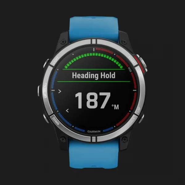 Garmin Quatix 7 Standard Edition Marine GPS Smartwatch with Сirrus Blue Band