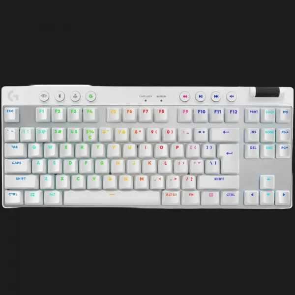 Ігрова клавiатура Logitech G PRO X TKL Lightspeed (White) (UA)