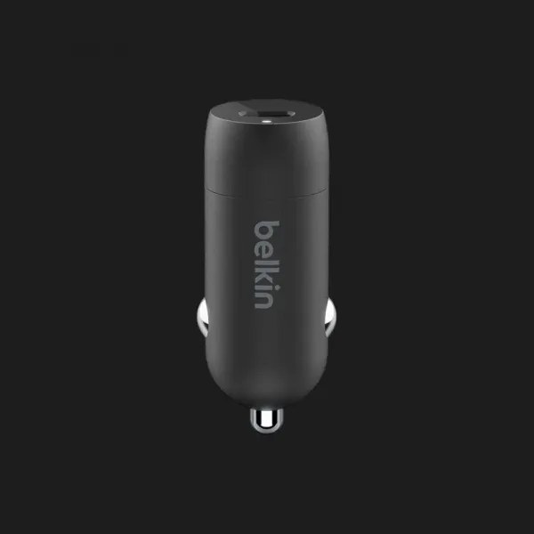 АЗП Belkin USB-C, 30W + кабель USB-C 1m (Black)