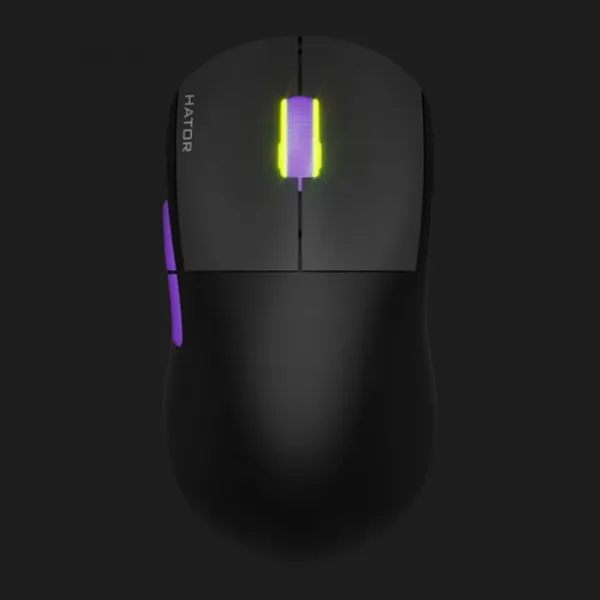Ігрова миша HATOR Quasar 2 ULTRA 4K Wireless (Black/Lilac) (HTM570BL) (UA)