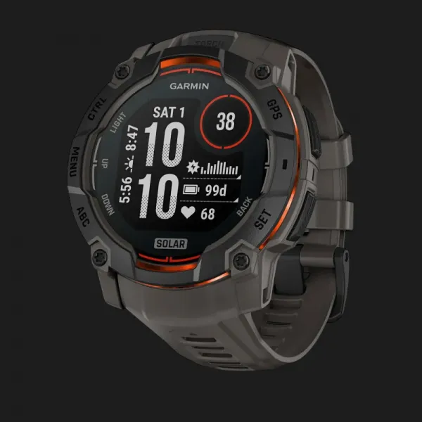Garmin Instinct 3 50mm Solar Black with Charcoal Band