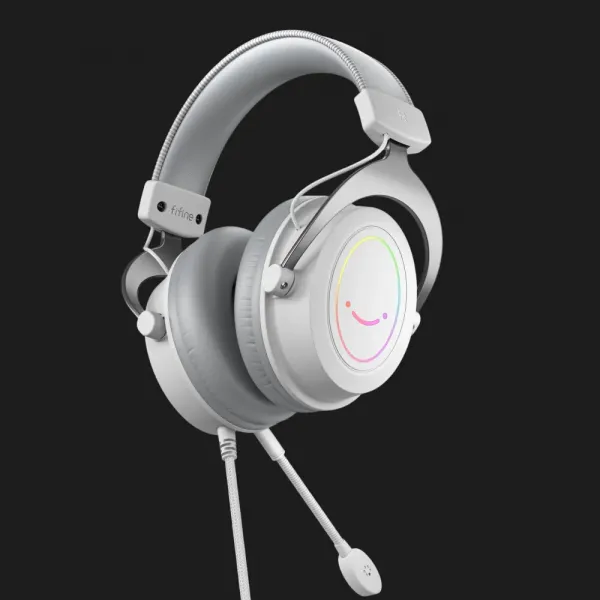 Ігрова гарнітура Fifine RGB H3W (White) (UA)