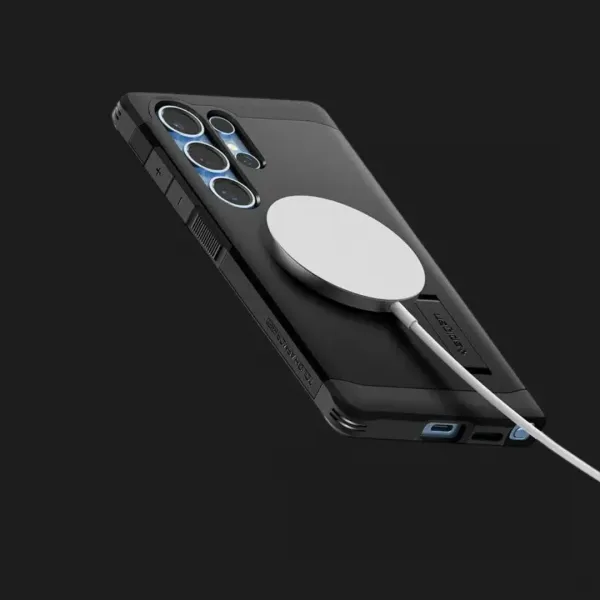 Чохол Spigen Tough Armor MagSafe для Samsung Galaxy S25 Ultra (Black)