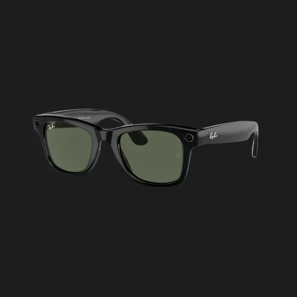 Смарт-окуляри Ray-Ban Meta Wayfarer Shiny Black/Green (RW4006 601/71 50-22) (M)