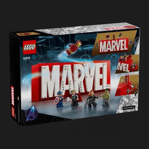 Конструктор LEGO Super Heroes Логотип і мініфігурки MARVEL (76313)
