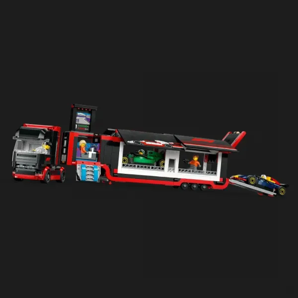 Конструктор LEGO City Вантажівка F1 з автомобілями RB20 та AMR24 (60445)