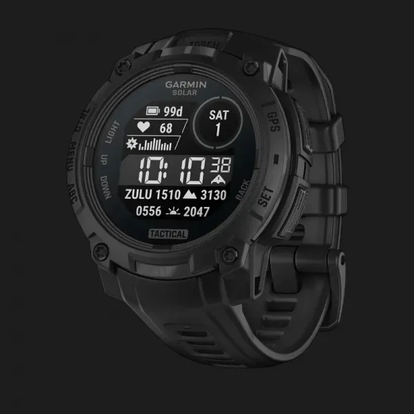 Garmin Instinct 3 45mm Solar Tactical Edition Black with Black Band