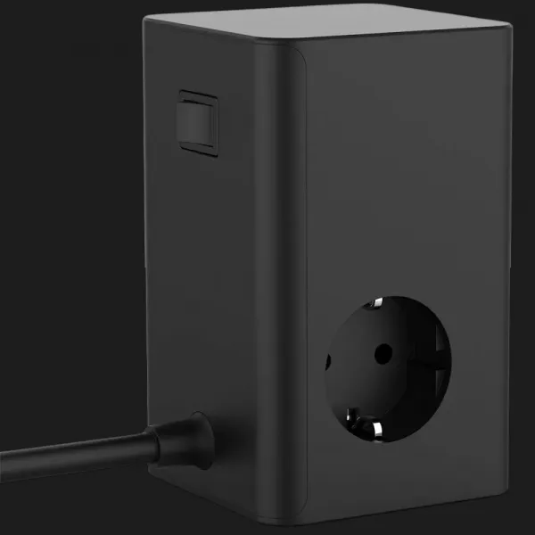 Мережевий фільтр Proove Power Cube 65W (3xAC + 2xType-C + 1xUSB) 1.5m